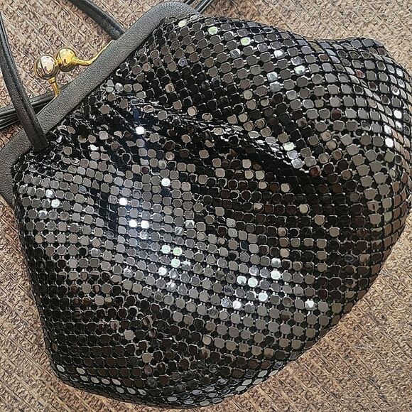 #WHITING & DAVIS #Vintage Evening Bag Mesh #Authentic #1950's Clutch Metal Purse - Picture 5 of 10